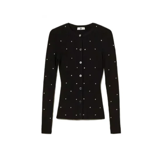 Embellished Buttoned Cardigan
