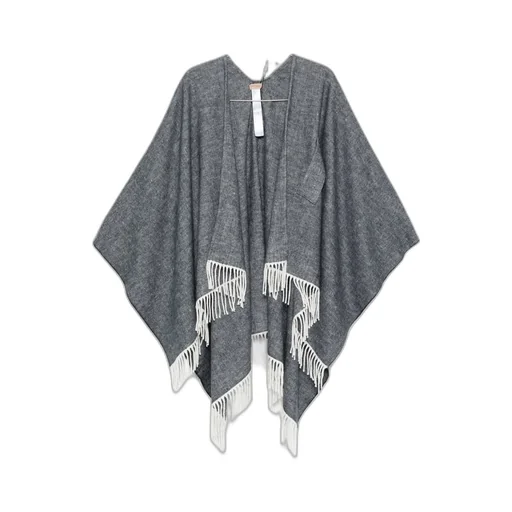 Twinset Fringed Edge Poncho