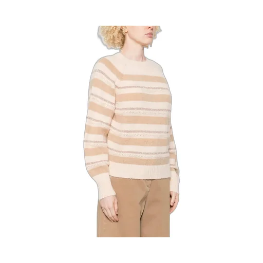 Striped Lurex-Detail Sweater