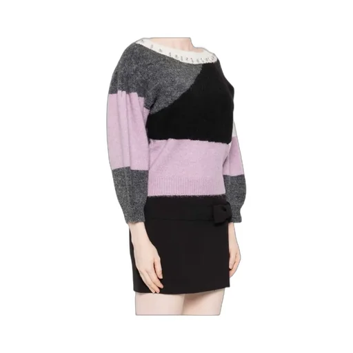 Embellished Panelled Sweater