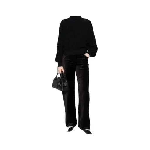 Roll-Neck Frayed-Edge Sweater