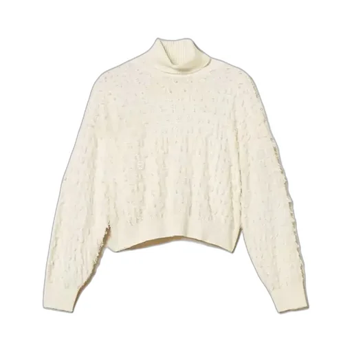 Turtleneck Fringe Sweater