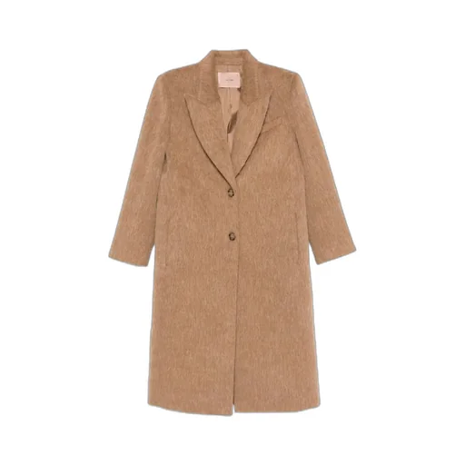 Twinset Textured Longline Coat