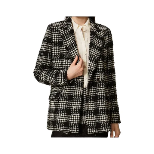 Twinset Check Patterned Jacket