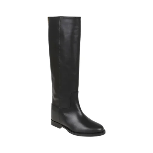 Via Roma 15 V Logo Round Toe Boots