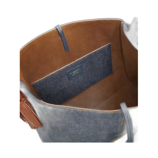 Medium Belted Hobo Bag In Denim