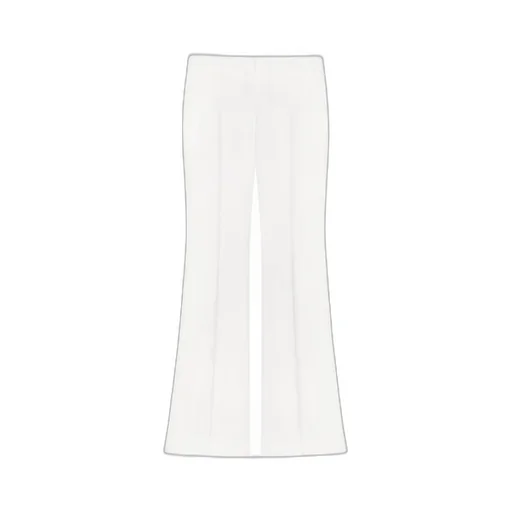 Bootcut Tailored Pants In Wool