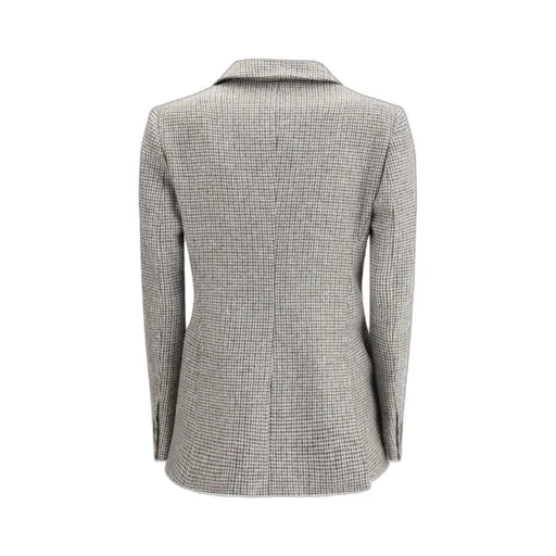 Houndstooth Patterned Jacket
