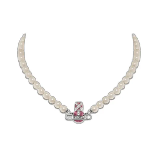 Kitty Pearl Orb Necklace