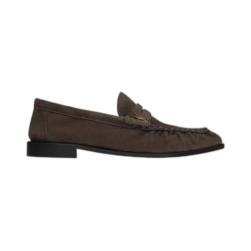 Le Loafer Penny Slippers In Suede
