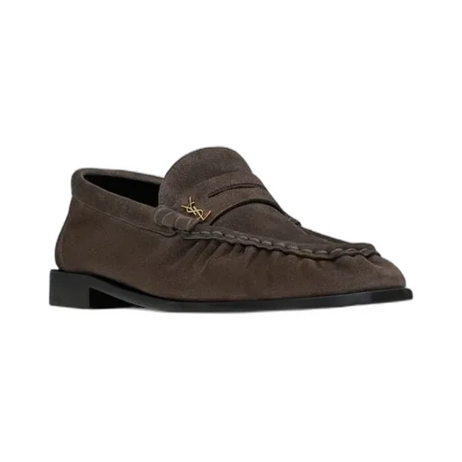 Le Loafer Penny Slippers In Suede