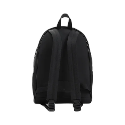 Saint Laurent Logo Debossed Zip-Up City Backpack