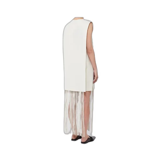 Sportmax Finnici Fringed Midi Dress