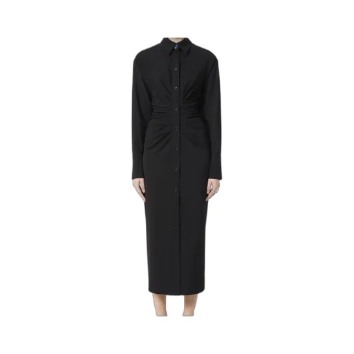 Sportmax Pirania Ruched Button-Up Dress