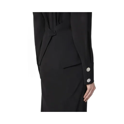 Sportmax Pirania Ruched Button-Up Dress
