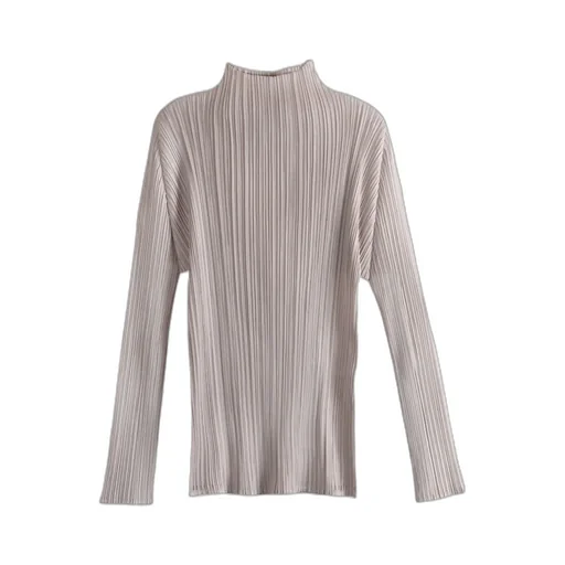 Pleats Please Issey Miyake High-Neck Pullover