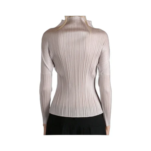Pleats Please Issey Miyake High-Neck Pullover
