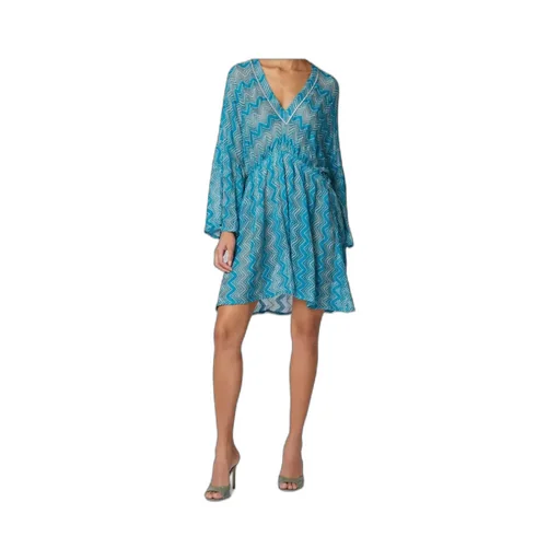 Missoni Zig-Zag V-Neck Mini Dresses