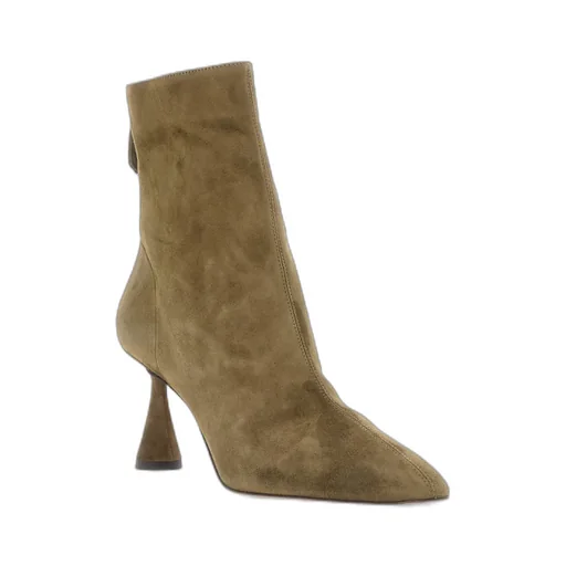 Suede Zip-Fastening Boots
