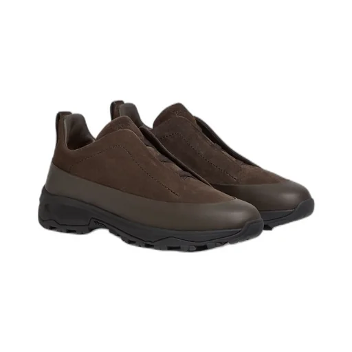 Zegna Triple Stitch Monte Low-Top Sneakers