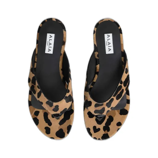 Infradito Leopard Print Slippers