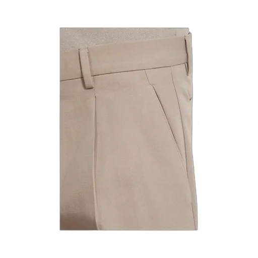 Pleated Cotton Wool Trousers