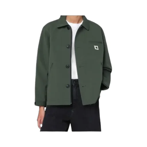 Button-Fastening Pocket-Detail Military Jacket
