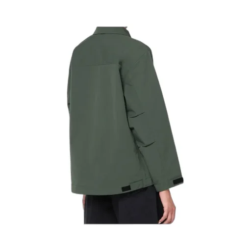 Button-Fastening Pocket-Detail Military Jacket