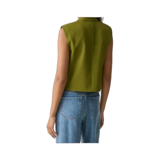 Double-Breasted Sleeveless Jacket