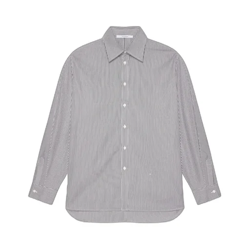 Givenchy Striped Collared Long-Sleeve Shirt