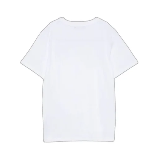 Ribbed-Trim Short-Sleeve T-Shirt