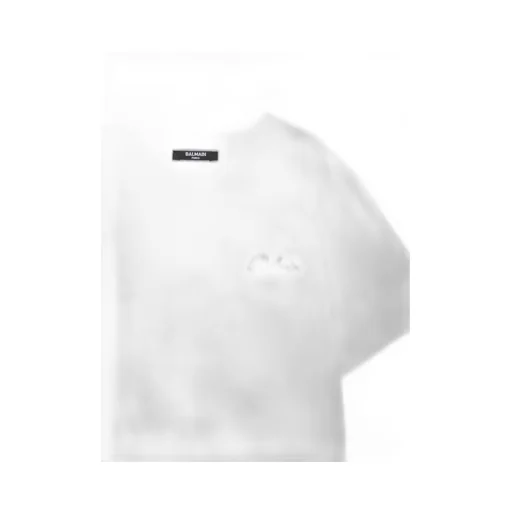 Ribbed-Trim Short-Sleeve T-Shirt