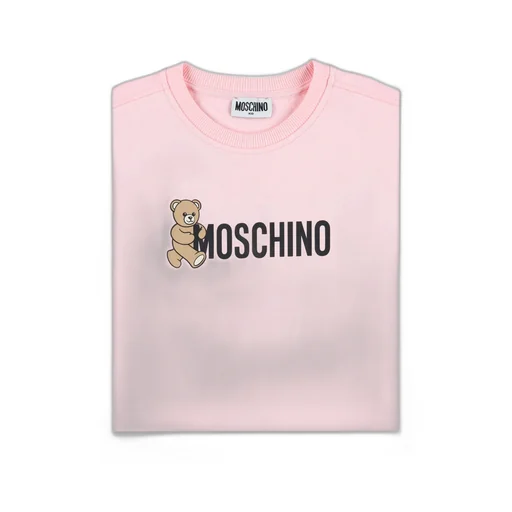 Moschino Kids Logo Teddy Bear Printed Sweat Dress