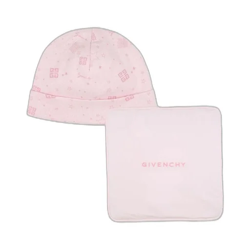 Givenchy Kids Pattern-Printed Beanie And Blanket Set