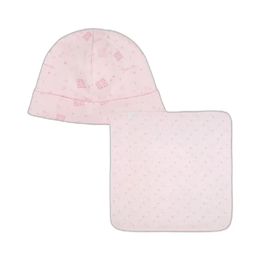 Givenchy Kids Pattern-Printed Beanie And Blanket Set
