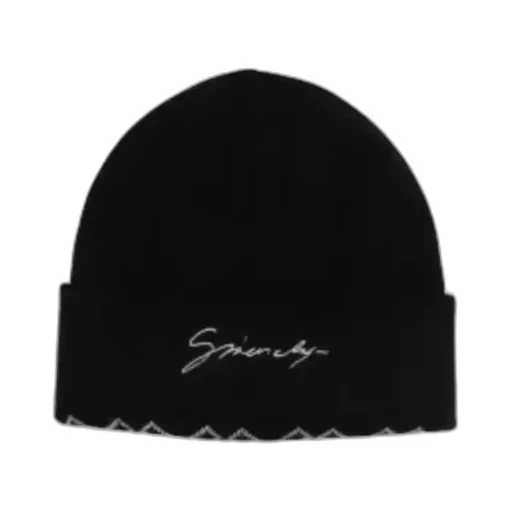Givenchy Kids Logo-Embroidered Ribbed Beanie
