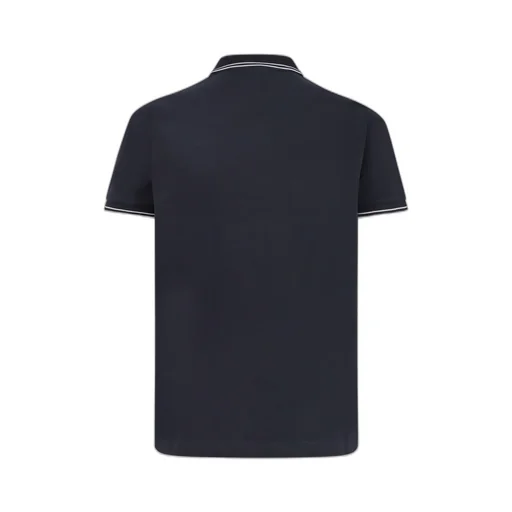 Stone Island Logo Patch Buttoned Polo Shirt