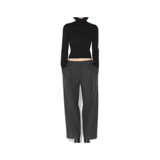 Alaa Sculotural Hood Ribbed Knit Jumper