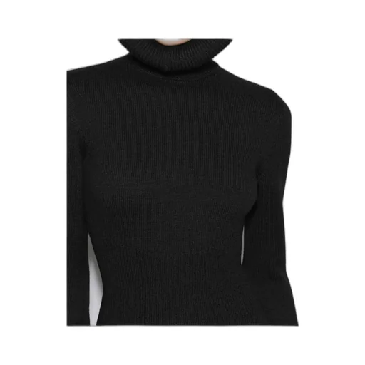 Alaa Sculotural Hood Ribbed Knit Jumper