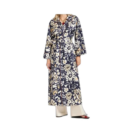 Midnight Floral-Print Wrap Dress