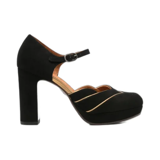 Logo Buckle High Heels