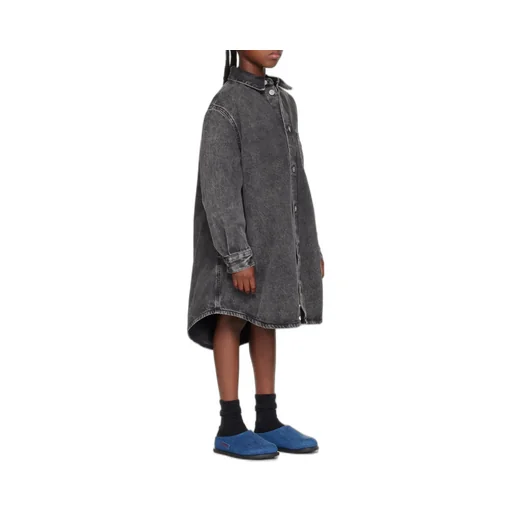 Mm6 Maison Margiela Kids Denim Maxi Shirt Dress