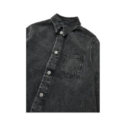 Mm6 Maison Margiela Kids Denim Maxi Shirt Dress