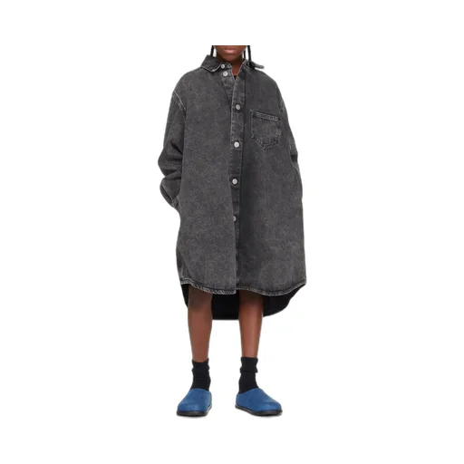 Mm6 Maison Margiela Kids Denim Maxi Shirt Dress