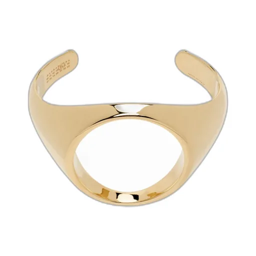 Mm6 Maison Margiela Polish Finished Cut-Out Cuff Bracelet