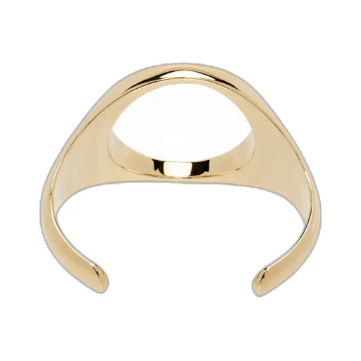 Mm6 Maison Margiela Polish Finished Cut-Out Cuff Bracelet