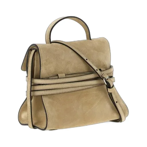 Moschino Tie Me Foldover Top Small Tote Bag