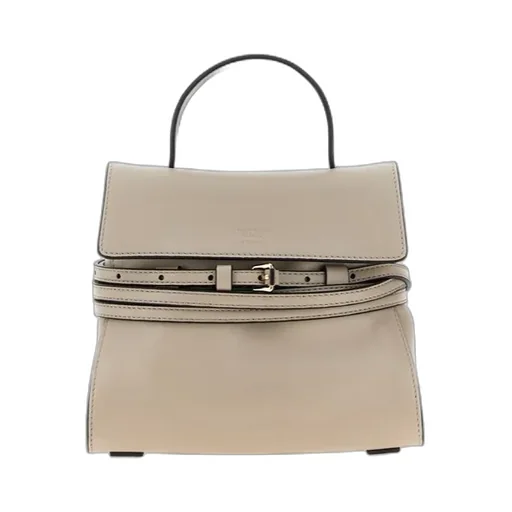 Moschino Tie Me Foldover Top Small Tote Bag