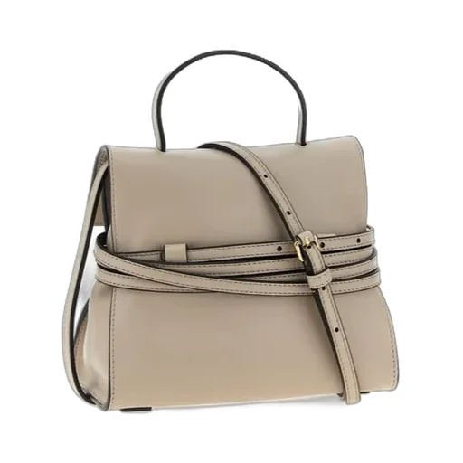 Moschino Tie Me Foldover Top Small Tote Bag