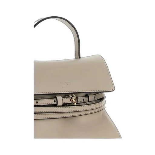 Moschino Tie Me Foldover Top Small Tote Bag